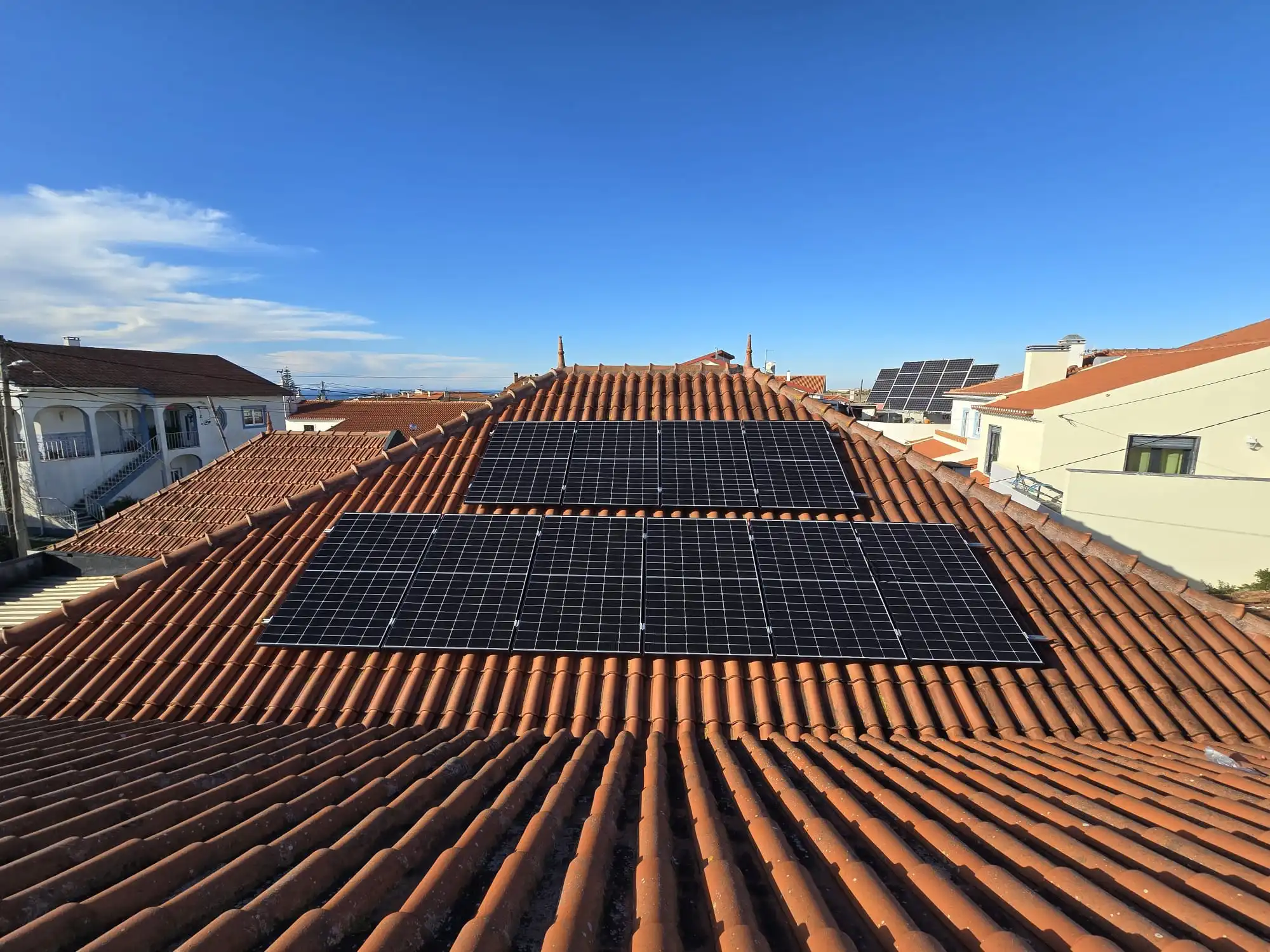 Projeto fotovoltaico - moradia com garagem